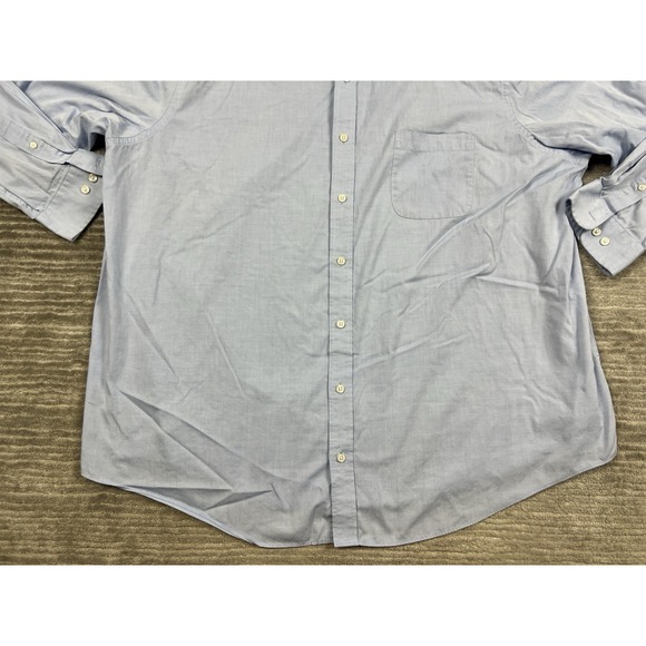 Croft & Barrow‎ Shirt Mens 20 34/35 Blue Button Up Easy Care Classic Fit Casual - Picture 3 of 14